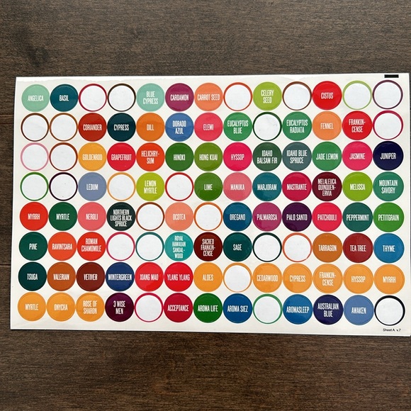 YOUNG LIVING Bottle Label Stickers, YL Essential Oil Coloured Scent Labels, Home - Picture 8 of 10